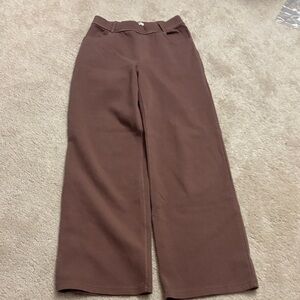 Chic Brown Women's Straight Leg Pants